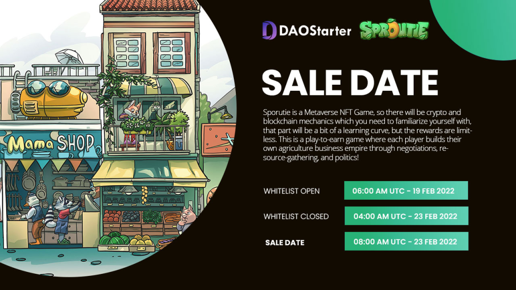 Sproutie IDO Whitelist on DAOStarter